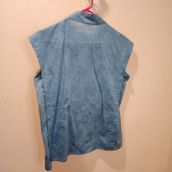 TAHARI Cotton Blended Sleeves Blouse size 14 - Picture 11 of 15